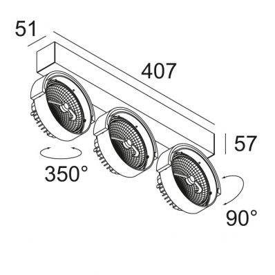 Накладной светильник Delta Light Rand 285 501 324 ED8 A 2