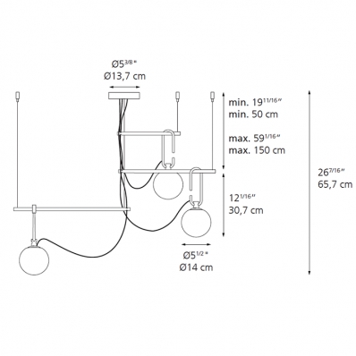 Подвесной светильник Artemide nh 1276010A 2