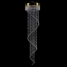 Люстра Art glass Spiral chaos 600x2500  Crystal