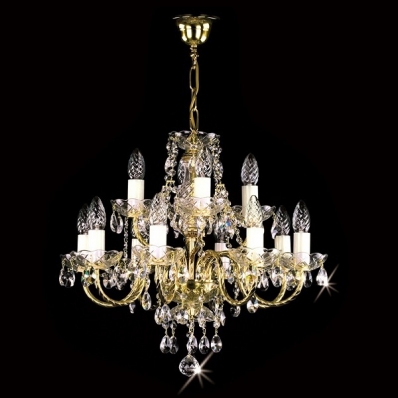 Люстра Art glass Adela XII. Classic