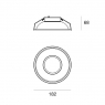 Встраиваемый светильник I-LED Woofer 84023