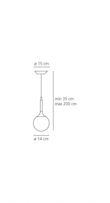 Подвесной светильник ARTEMIDE CASTORE SUSPENSION 14 1045110A